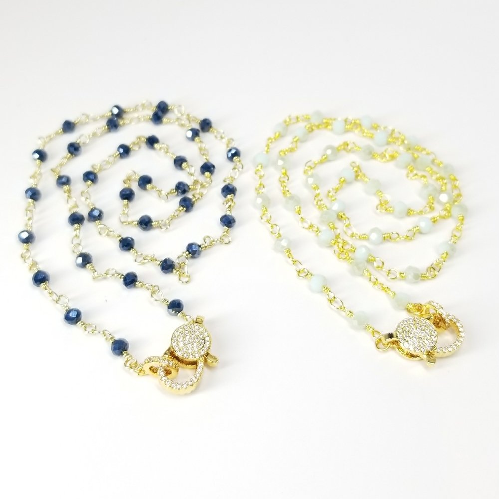 💖 New in Gift Box 🎁 CZ Diamond Beads Necklace - Picture 4 of 8